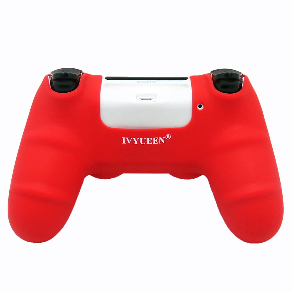 Ivyueen противоскользящие силиконовый чехол для sony Игровые приставки Dualshock 4 PS4 Pro Slim контроллер крышка с Стик Захваты шапки