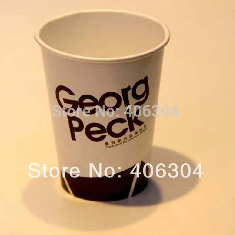 

Free shipping,9oz ,250ml,8.8cm height Printed paper cups with customized logo.custom logo printing Advertising disposable cup