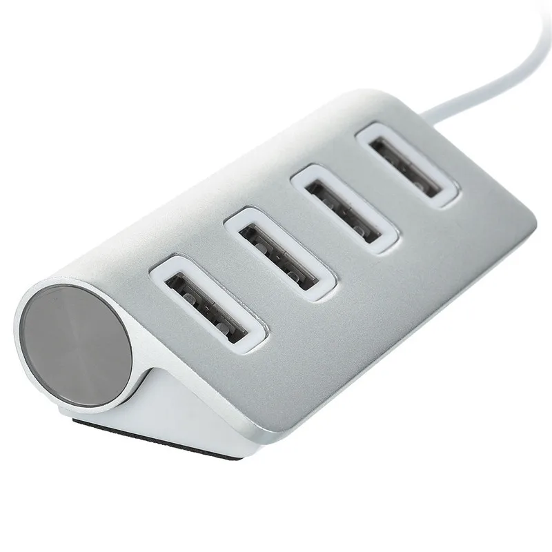 Высокоскоростной 4 портовый концентратор USB 2 0 и 3 BinFul портативный алюминиевый