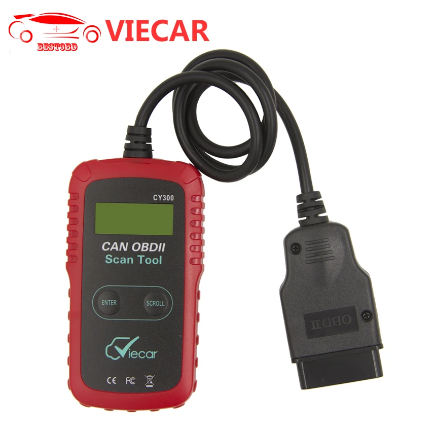Инструмент диагностического интерфейса OBD2 VIECAR CY300 ELM327 сканер VC300 поддержка