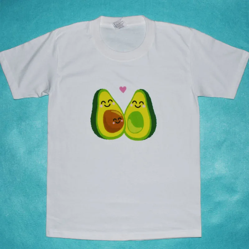 Aguacate par T camisa para los amantes de manga corta negro las mujeres T camisa Casual parte superior mujer Camiseta mujer de algodón Camiseta femenina Aguacate par T camisa para los amantes de manga corta negro las mujeres T camisa Casual parte superior mujer Camiseta mujer de algodón Camiseta femenina