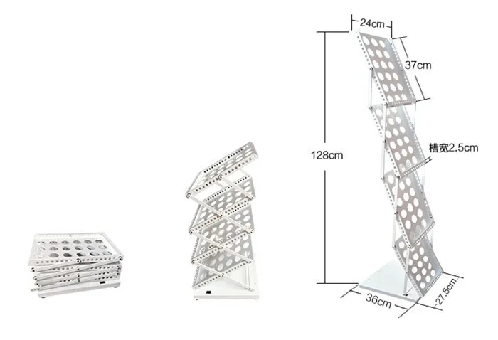 Металлическую отделку журнал, брошюра, каталог Складная подставка держатель в выставочный стенд магазин Дисплей 1 шт. хорошее качество
