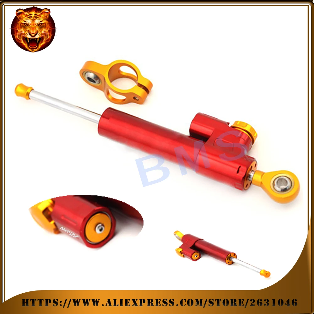 Motorcycle Steering Damper Stabilizer Adjustable Linear Reversed Safety