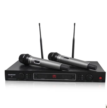 

Recommendend Long range 500m UHF Hands holding wireless microphone X7HH Color black 200 channels UHF broadband segment design
