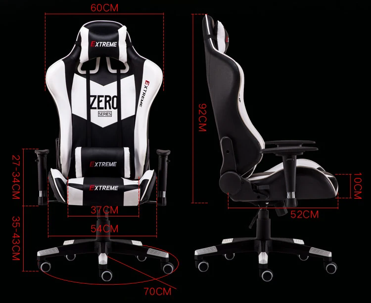 JJM-030 Silla Gamer игровой Poltrona Esports стул может лежать массаж искусственная кожа с подставкой для ног