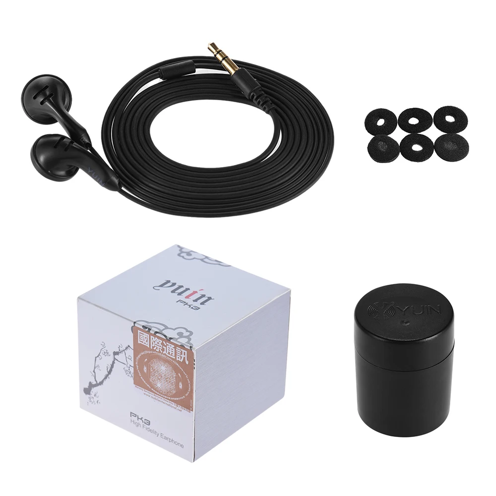 YUIN PK3 HIFI проводные наушники 3,5 мм Высокая чувствительность для iPhone iPad для Android Windows телефонов MP3 MP4 планшетов