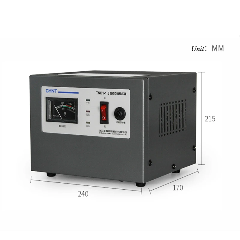 

Household Automatic Voltage Regulator 1500W TV Computer Voltage Regulator TND1-1.5