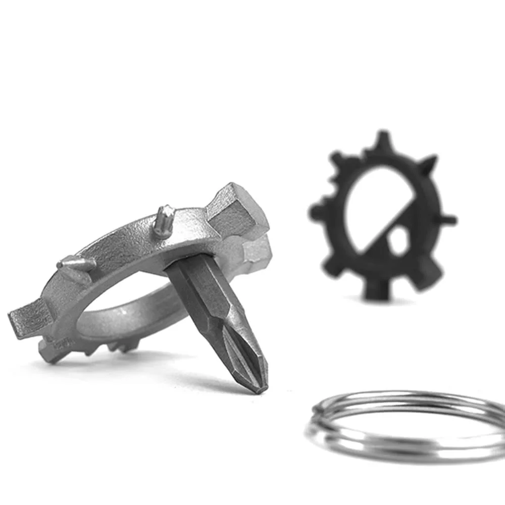 Сталь отвёртки глава нести портативный велосипедный спорт ремонт оборудования кольцо для ключей сумка-брелок мини