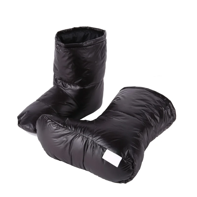 preço Acessórios Homens e Mulheres Saco de dormir Pato Para Baixo Chinelos de Campismo Fora Macio Sock Unisex Indoor Quente Longa Viagem Leve