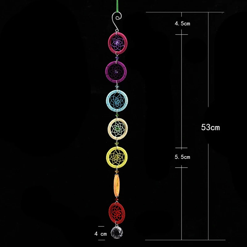 Rainbow Chakra Muladhar Dream Catcher Correct Color with Chakra Wall Hanging Decor Nautical Home Decor Dreamcatcher