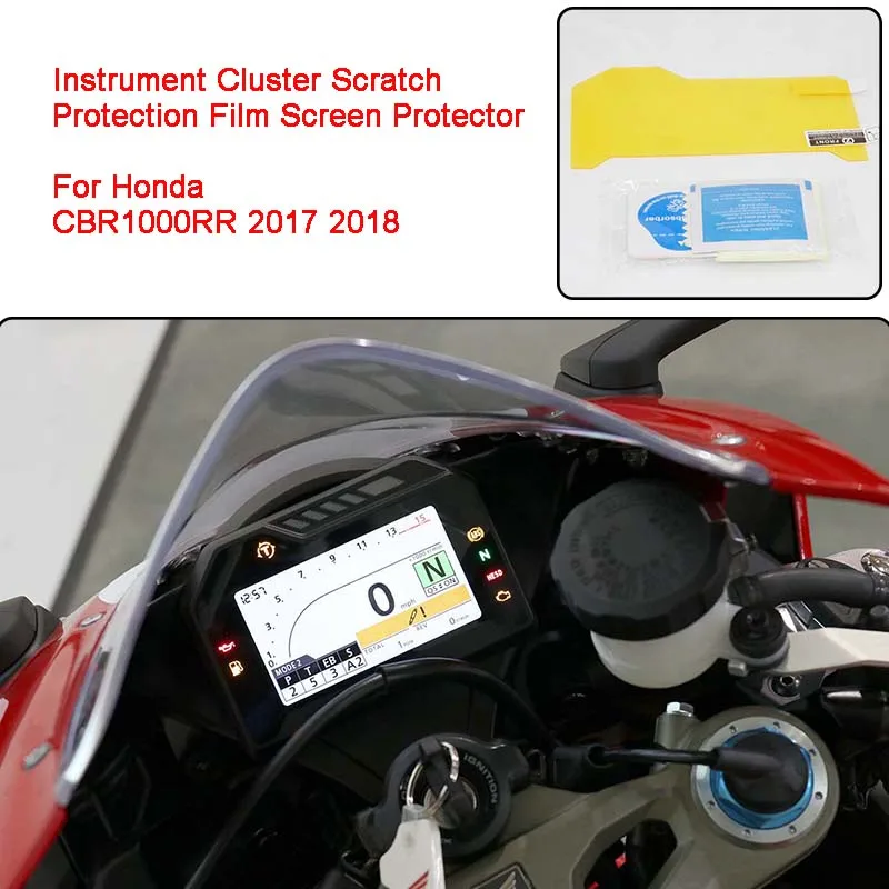 For Honda CBR1000RR 2017 2018 Motorcycle Instrument Cluster Scratch Protection Film Screen Protector Blu-ray CBR1000RR CBR (4)