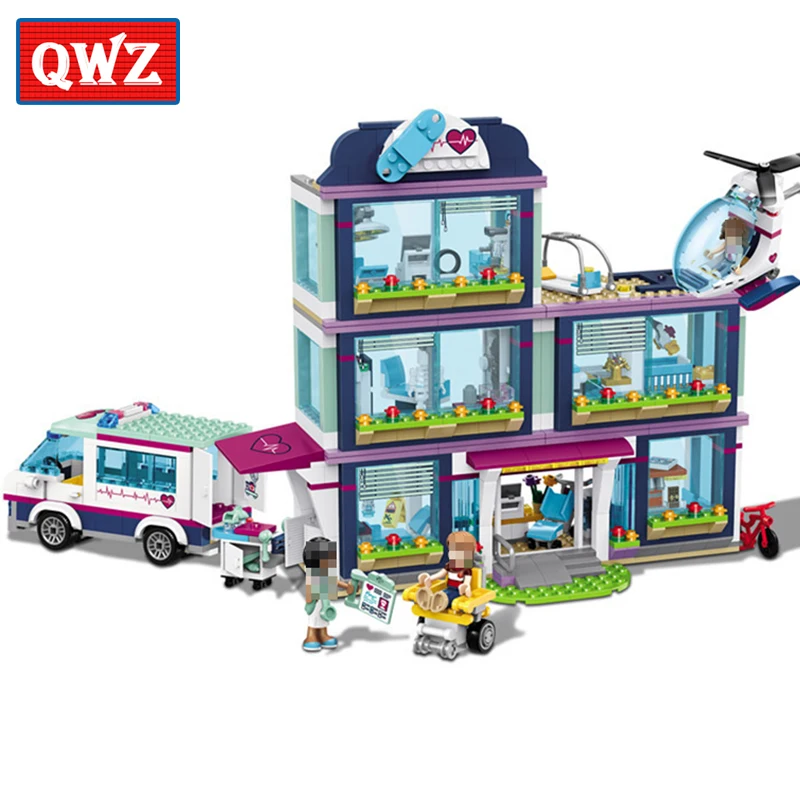

NEW 932pcs Heartlake City Park Love Hospital Girl Friends Building Block Compatible Legoings Bricks Toys For Kids Birthday Gifts