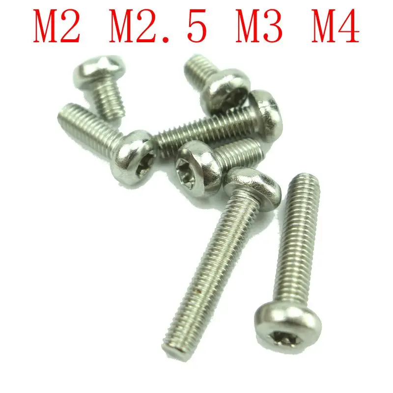 

Stainless Steel 304 M2,M2.5,M3,M4 Round pan head torx machine screw