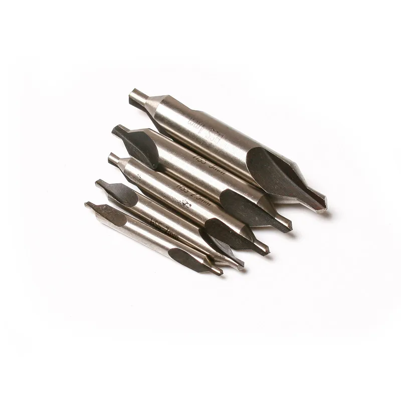 Hot 5pcs Hss Combined Center Drills Countersinks 60 Degree Angle Bit