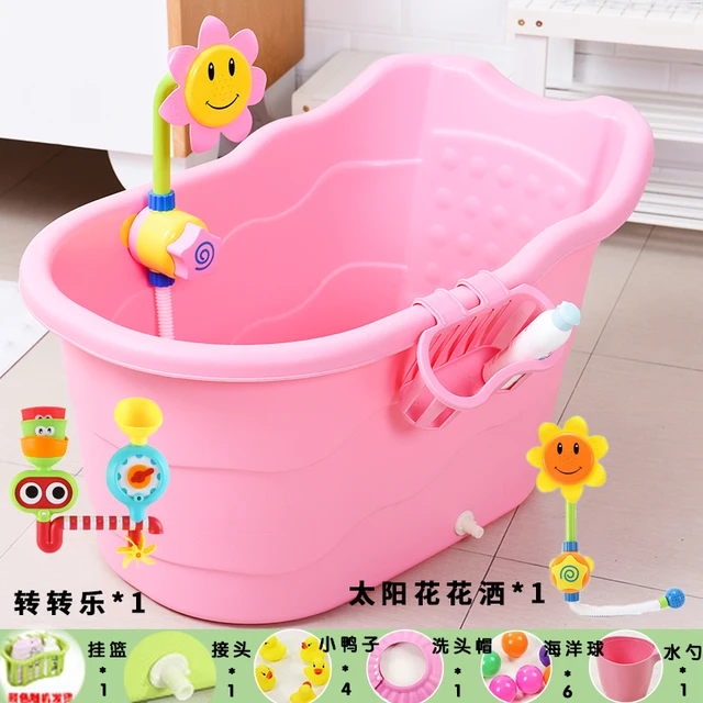 Struikelen computer Onderdrukken Kinderen Bad Vat Grote Maat Babybadje Plastic Tub Draagbare Douche voor  Leeftijd van 0 15 Dikke Isolatie|Baby badje| - AliExpress