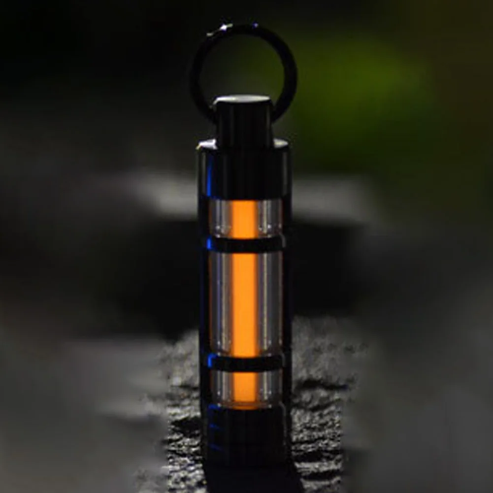 Automatic light 25 years Titanium tritium keychain key ring fluorescent