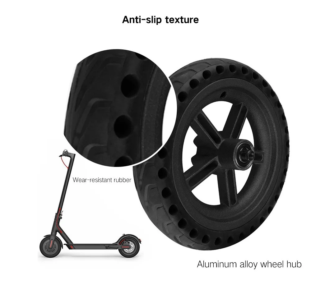 Взрывозащищенный проколостойкие колеса шин без каблука Бесплатная для Xiaomi M365 Электрический Scooterstep