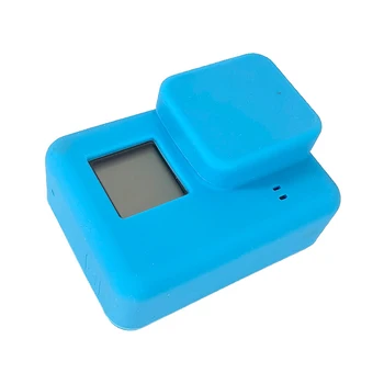 

for Go Pro Soft Silicone Protective Case Eight colors with Lens Cap Cover for Gopro Hero 7 6 5 Black Sport Camera Accessories