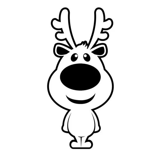 6 4 13 5cm christmas reindeer silhouette funny cute car body decal christmas reindeer silhouette