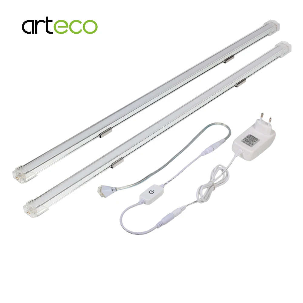 

2PCS LED Bar Light 50CM 24V TOUCH SENSOR Dimmer Seamless Connecting Indoor Lighting Rigid LED Strip Lamp For Kitchen Cabinets