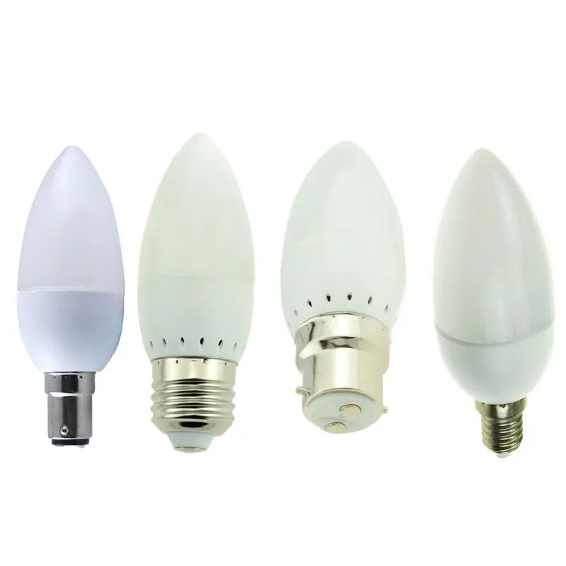 E14 E27 B15 B22 штык светодиодный Свеча светильник 3 Вт светодиодные лампы 2835 SMD