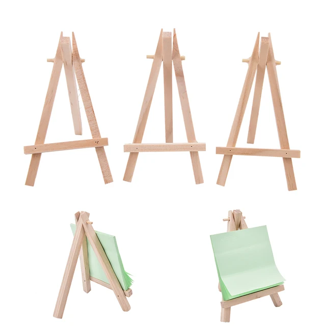 1pcs Wooden Mini Artist Easel Wood Wedding Table Card Stand Display Holder For Party Decoration 12.5*7cm 1