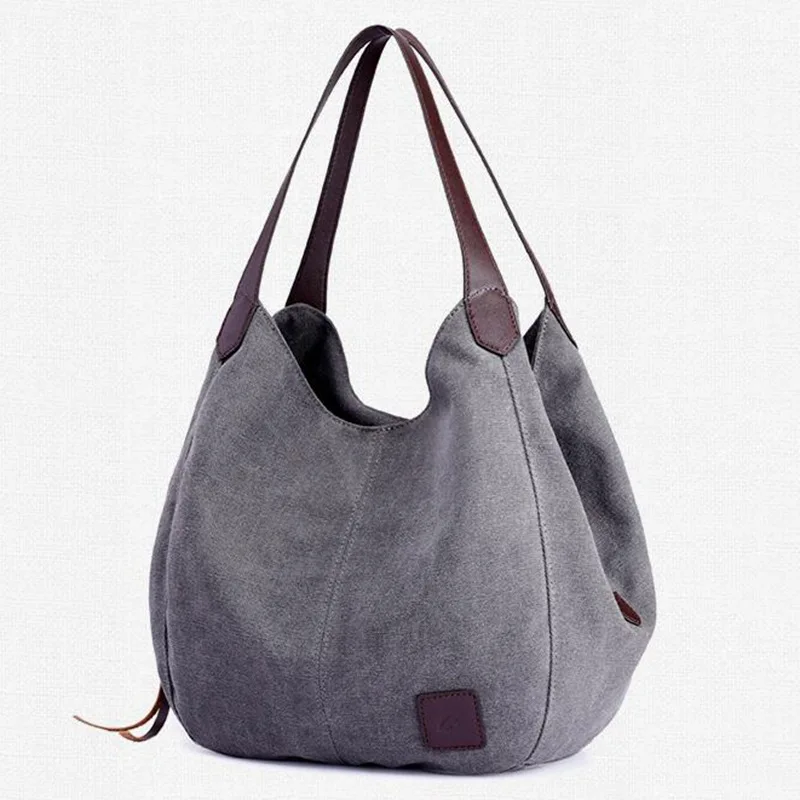 Women S Canvas Handbag Lady Hobo Bag Female Large Capacity Shoulder