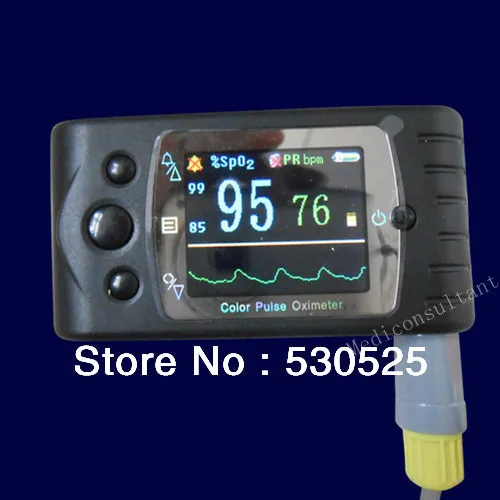 

CE FDA CMS60C Color TFT Hand-held Pulse Oximeter+SPO2+PR+Analysis Software