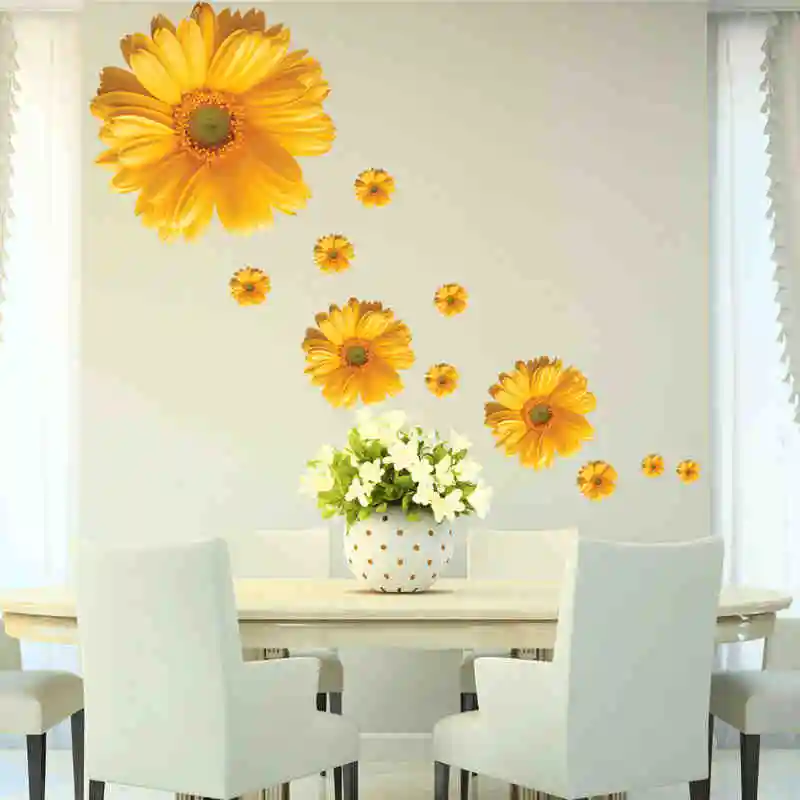 5 design small sakura flower wall stickers bedroom room pvc decal mural arts diy zooyoo6008 home decorations wall decals posters