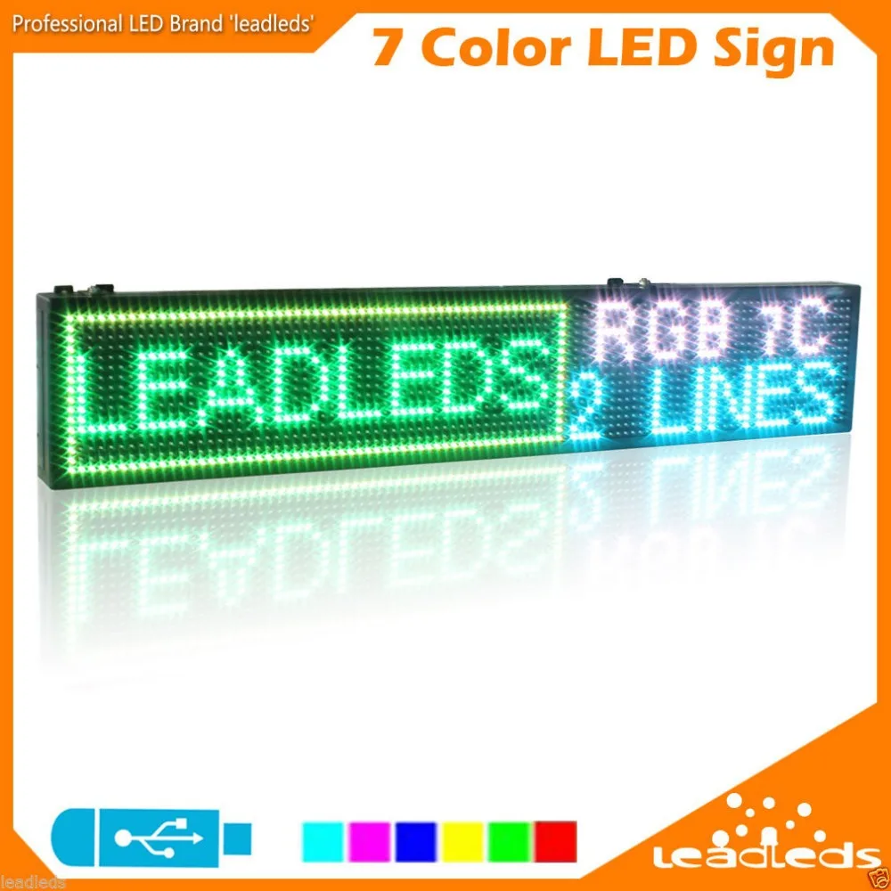 Крытый rgb SMD3528 полноцветный СВЕТОДИОДНЫЙ знак usb флэш-диск программируемые прокрутка Доски для записей для вашего Бизнес