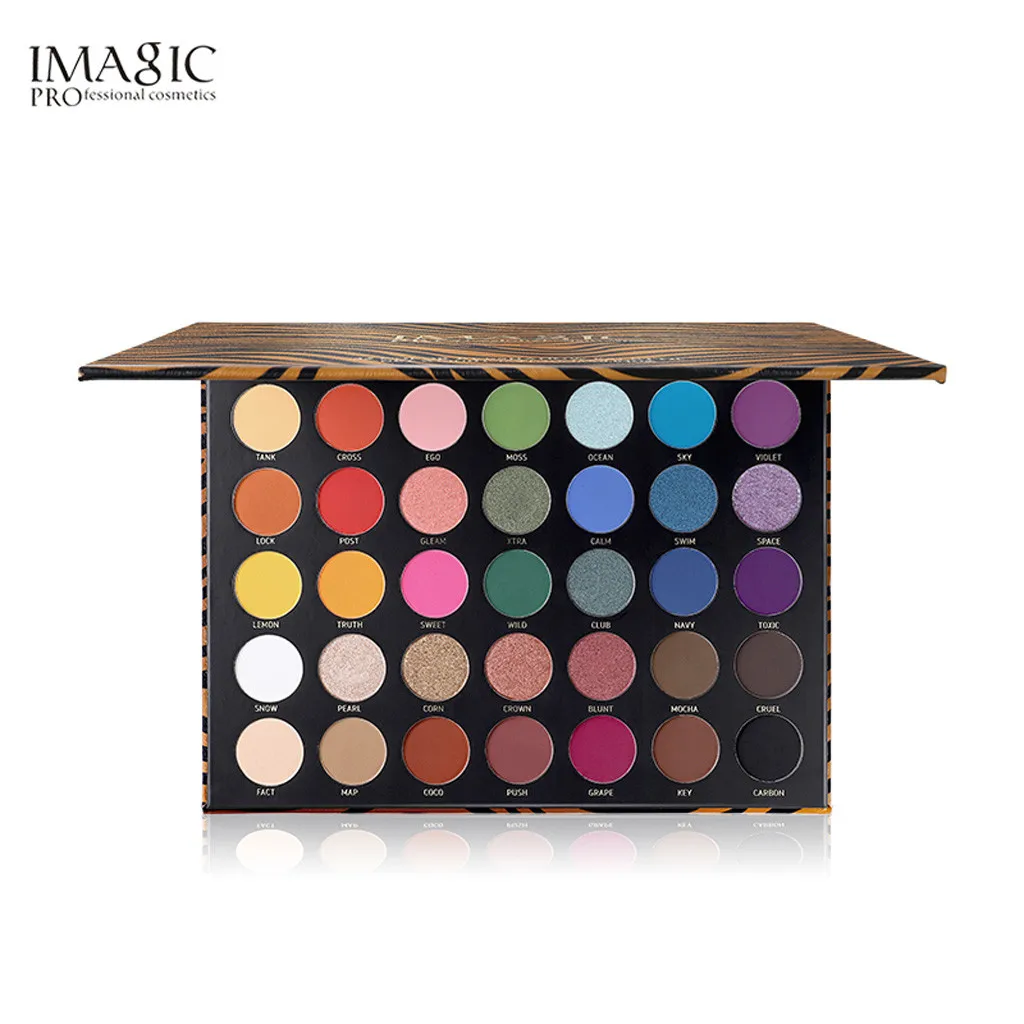 IMAGIC Eye Shadow Powder 35 Color Waterproof Plate Powder Matt Eyeshadow Cosmetic Makeup Tools Convenient Women July1