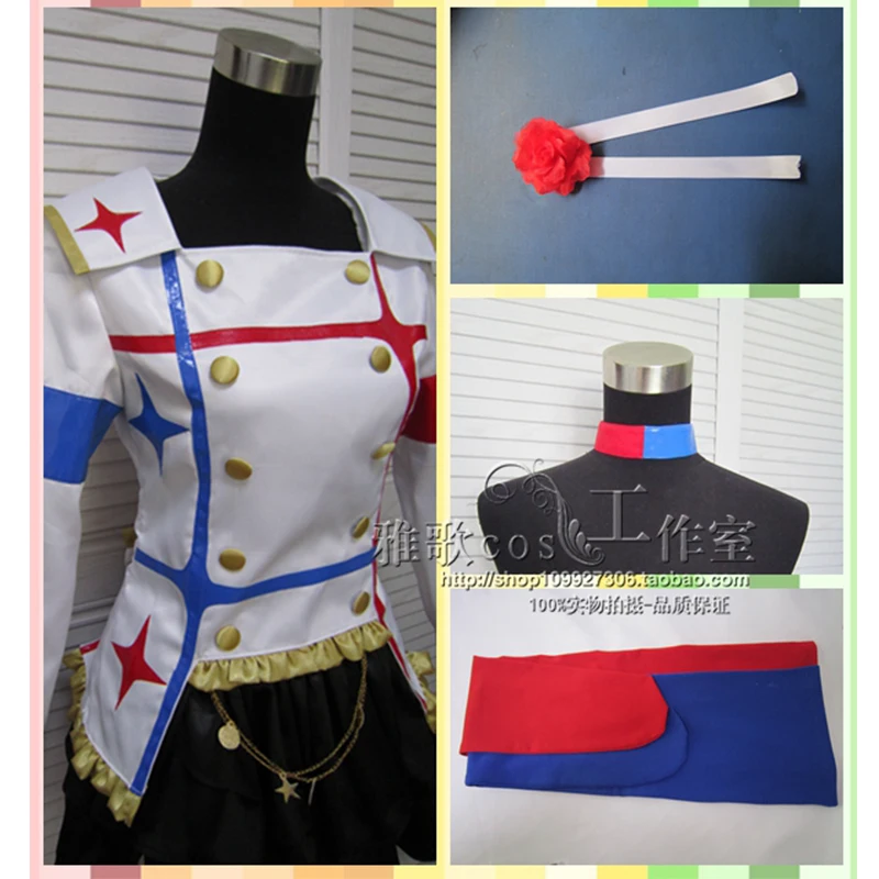 

The IDOLM@STER Anime Cosplay Costume Women Halloween Party Lolita Costumes Coat+Skirt+Neckband+Headwear+Socks