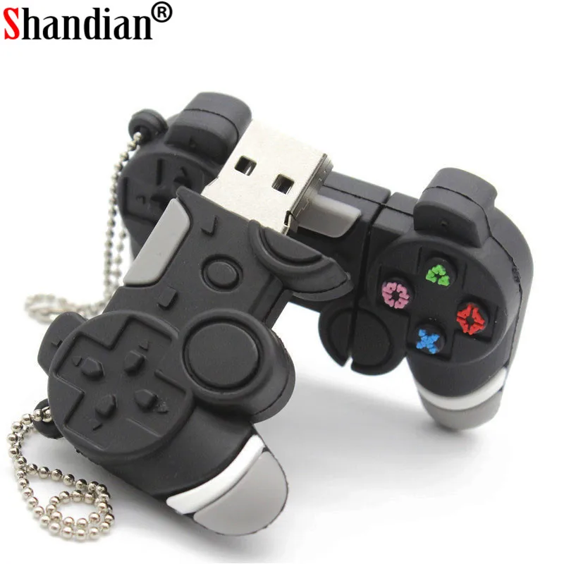 SHANDIAN usb флеш-накопитель, мультяшный геймпад, модель usb 2,0, флеш-накопитель, 4 ГБ, 8 ГБ, 16 ГБ, 32 ГБ, 64 ГБ, u-диск, usb флеш-диск