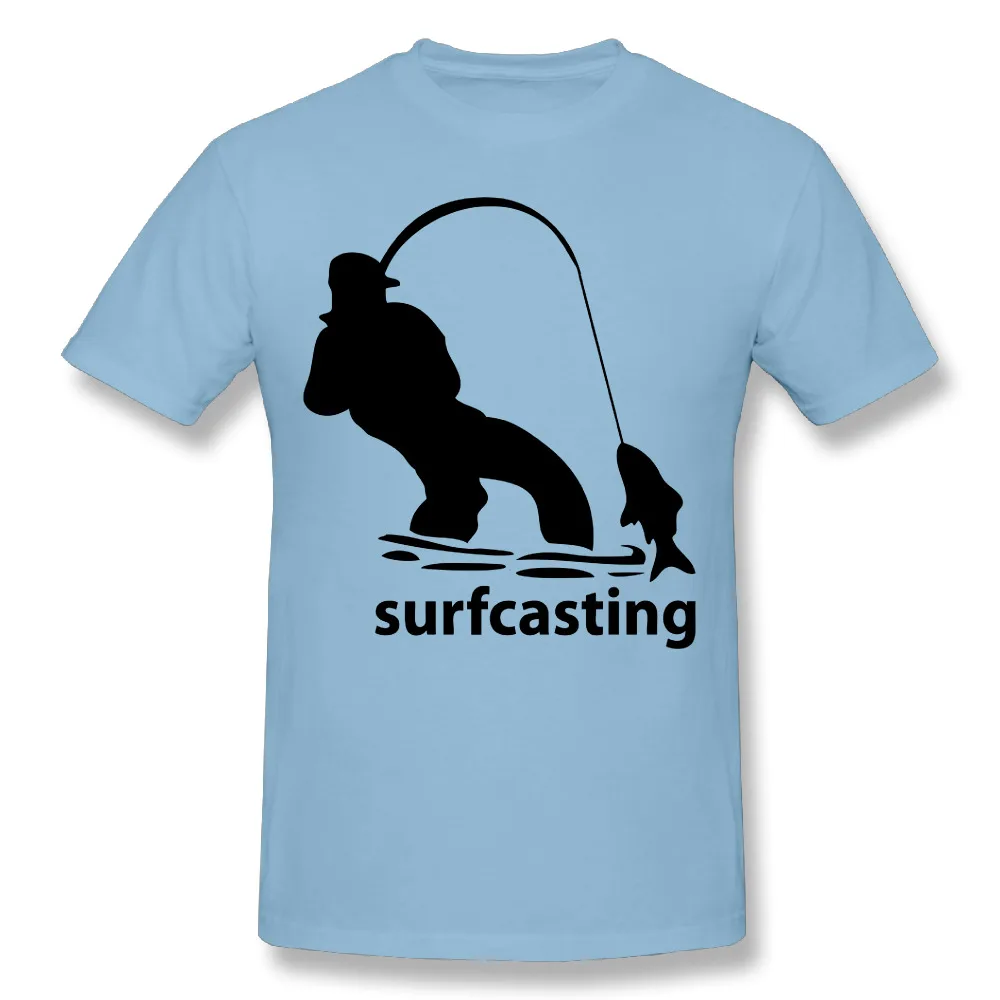 New Mens Cotton  Surfcasting DIY  T Shirts  O Neck Short 
