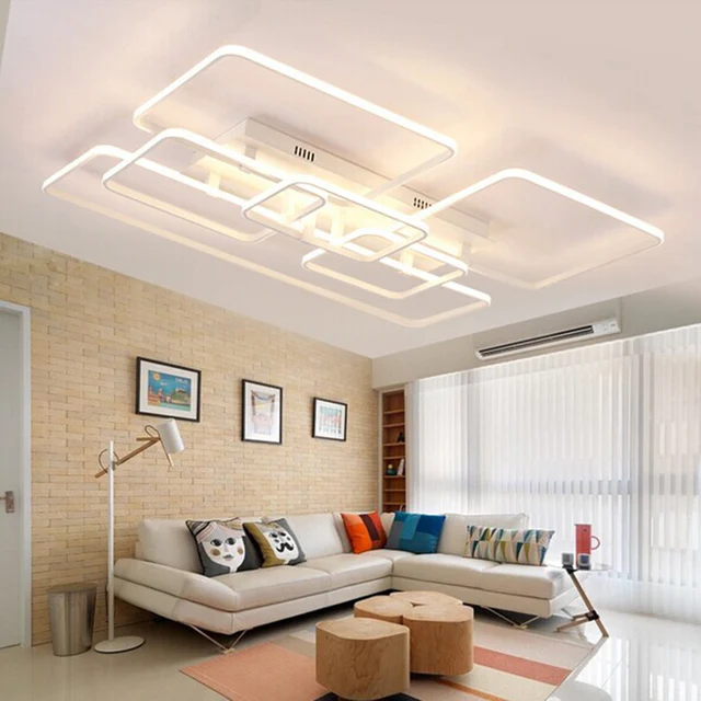 Led Ceiling Light Fixture Square Re Large Flush Led Ceiling Light Fixture Square Re Large Flush Mounted Rectangle Lamp For Dining Sitting Bedroom