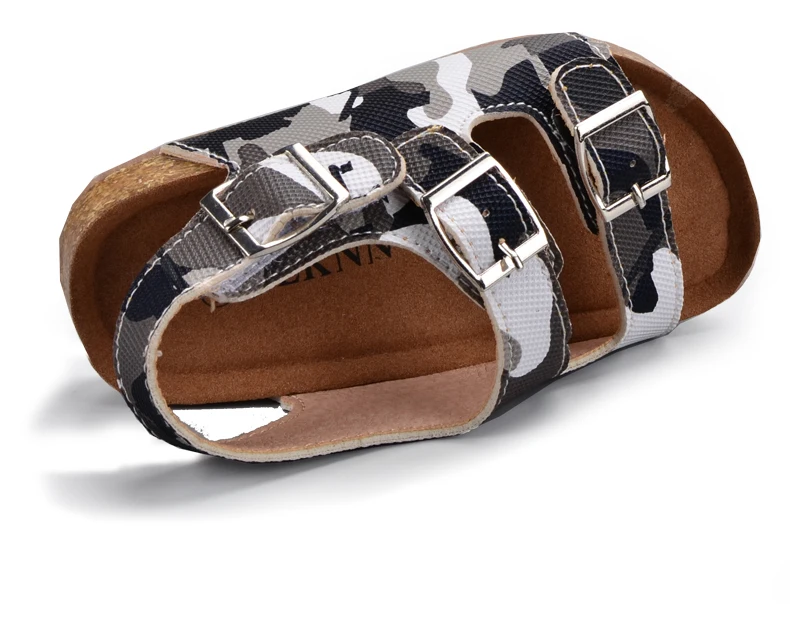 ULKNN Brand Kids Footwear Children School Shoes Boys Girls Sandals Leather Camouflage shoes Casual Apartments baby Sandals (13)