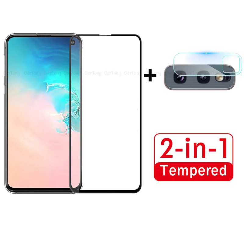 

2 in 1 Set Camera Lens HD Full Protective Film For Samsung Galaxy S10e Tempered Glass For Samsung Galaxy s 10e Screen Protector