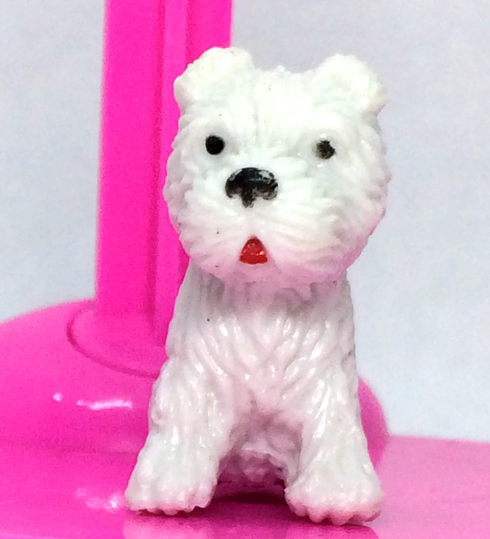 NK 2 Pcs/set Plastic Pet For Barbie Doll Training Accessories For Monster HIght dolls Girl Dollhouse Furniture Best Gift Decor