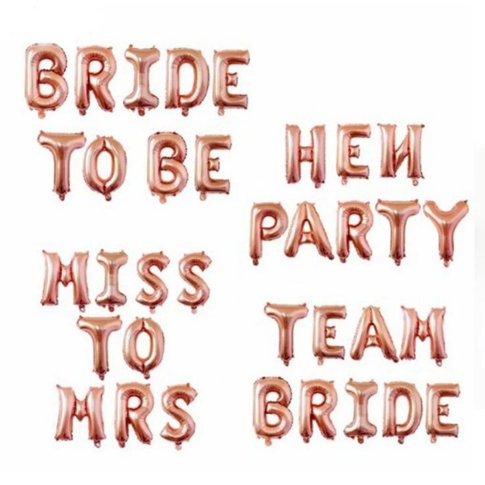

16inch Letter Balloons Rose Gold Foil Balloons Happy Birthday Party Decoration Kids Hen Party Bridal Shower Alphabet Balloons