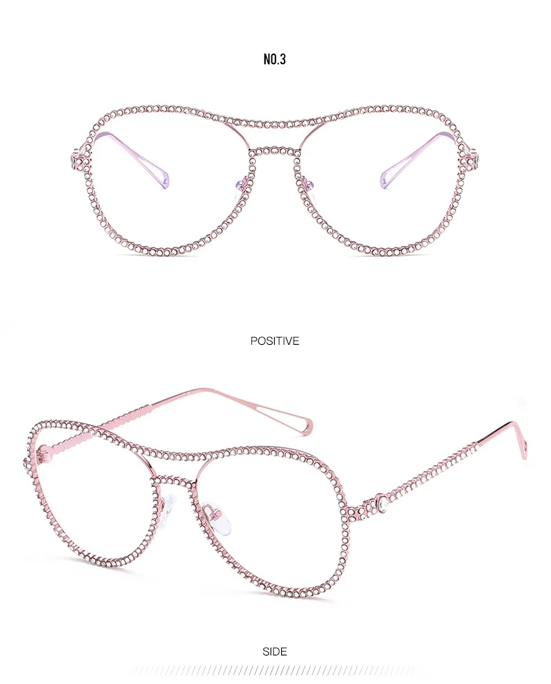 ROSANNA брендовые дизайнерские женские солнцезащитные очки декоративные брендовые дизайнерские Премиум золотые оправа с прозрачными линзами двойной мост очки UV400