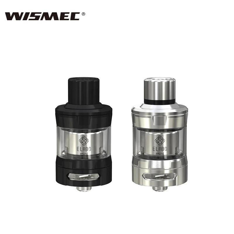 100% Original Wismec ELABO Mini Atomizer Kit 2ml capacity Slide-top Filling Elabo Mini Tank fit Wismec SINUOUS P80 TC BOX Mod