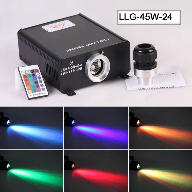 

china manufature rgb 45w LED fiber optic light source engine