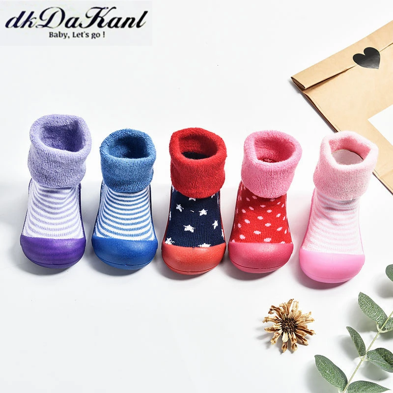 

Baby Socks At The End Of Soft Socks Winter Thick Tube Cotton Terry Socks For Children Socks Anti-Skid Socks FF461