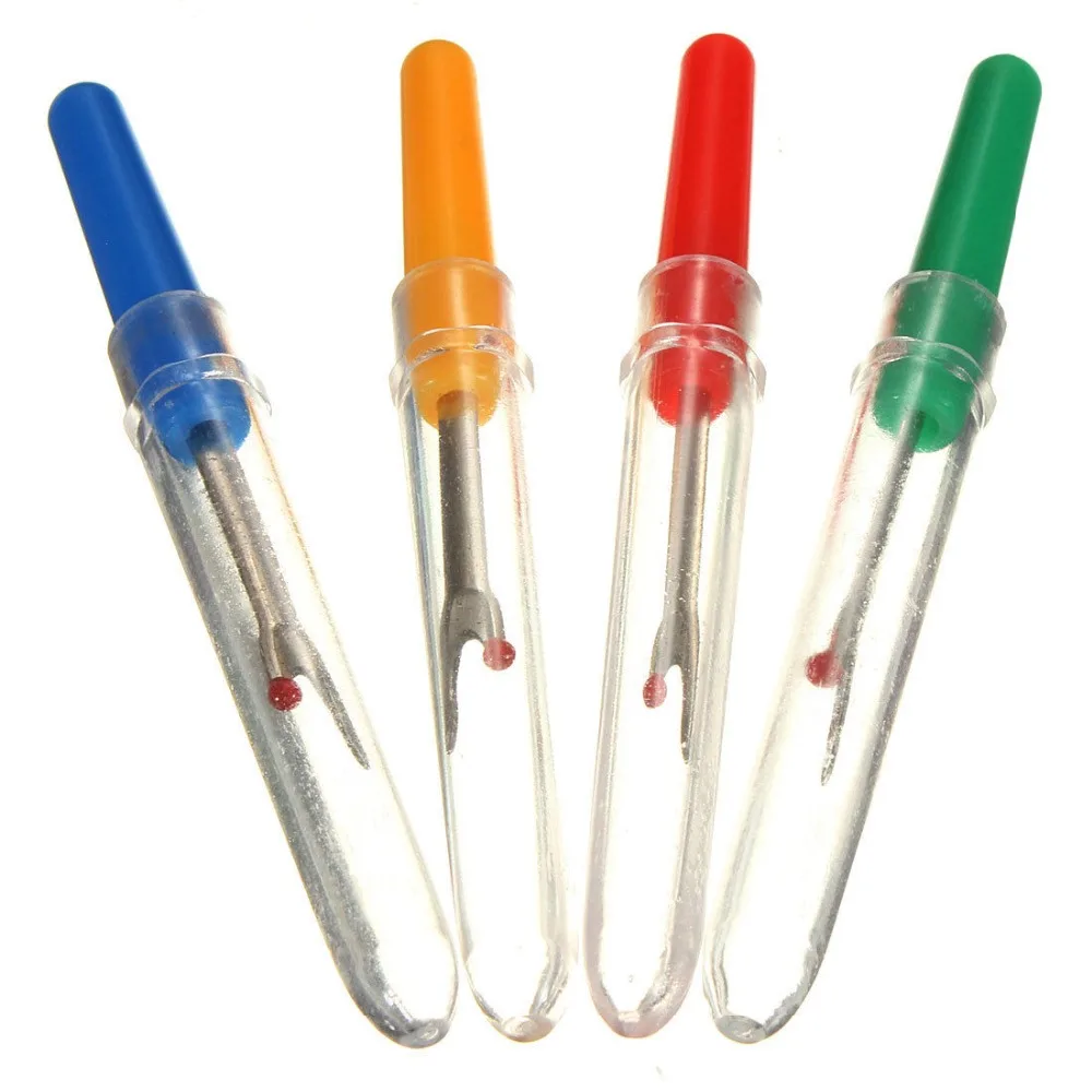 

4Pcs Plastic Handle Craft Thread Cutter Seam Ripper Stitch Unpicker Sewing Tool