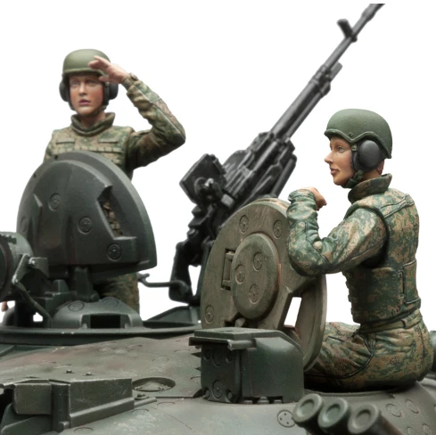 Неокрашенный набор 1/16 120 мм Россия женщины танковые солдаты 120 мм фигура история каучуковая фигурка миниатюрный Гараж Комплект