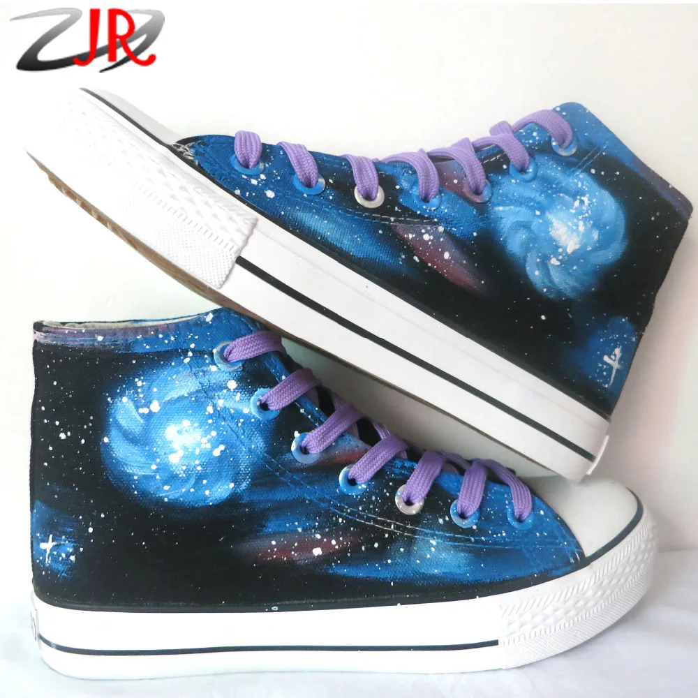 Buy YJR Hand Painted Hand Drawn Stunning Galaxy Casual