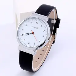 Классические черные и белые часы для женщин римские цифры кварцевые кожаные Наручные часы 2018 horloges vrouwen