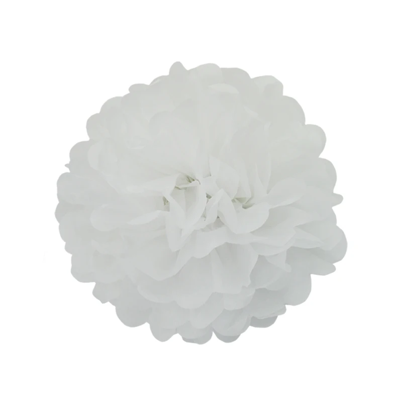 10-pieces-per-lot-whiteTissue-Paper-Pom-Poms-DIY-Paper-Flower-BBQ-Decoration-Wedding-Birthday-Party