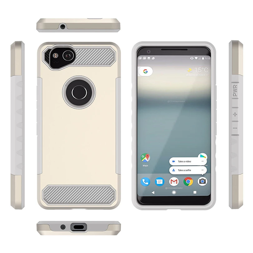 Чехол-накладка для мобильного телефона чехол для Google Pixel 2 Bling Жесткий, мягкий, резиновый ударопрочный бронированный чехол задняя гибридная крышка хорошего качества A20
