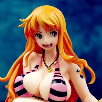 

Action Figure One Piece Nami Cartoon Sexy Bikini swimsuit PVC 13cm MegaHouse gift Edition Toys Model Japanese Collection Anime
